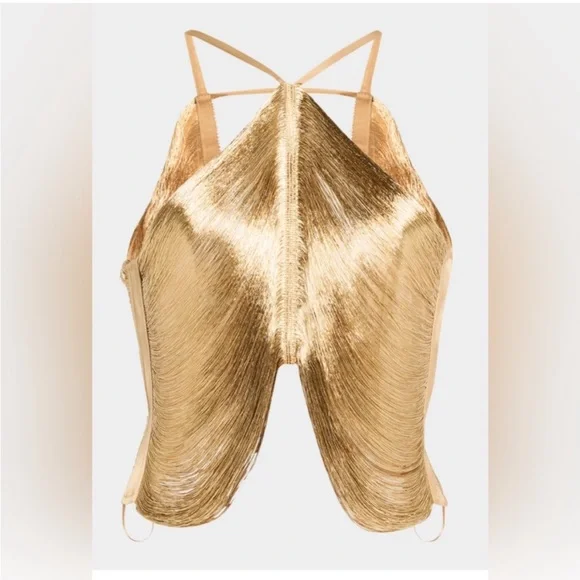 Cult Gaia QUELLA TOP in Light Gold - Picture 10 of 16